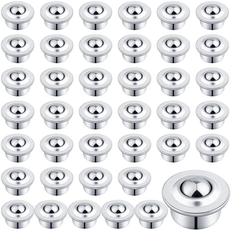 AOKLIT 5/8" Roller Ball Transfer Bearing, 40PCS CY-15H Carbon Steel Ball Bearing Rollers, Ball Transfer Bearing Casters Universal for Conveyor, Transmission, Load Capacity 44lbs - Image 1
